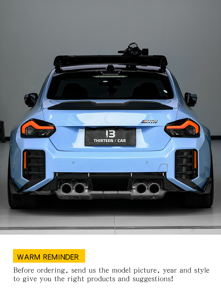 REAR CORNER CANARDS M2 G87 TR -blue