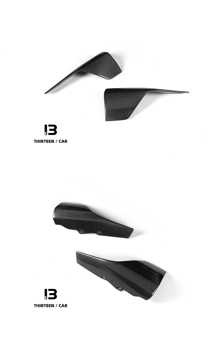 REAR CORNER CANARDS M2 G87 TR -blue