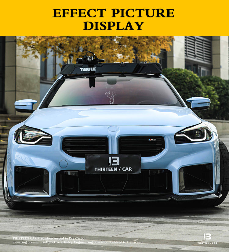 FRONT LIP M2 G87 TR -blue