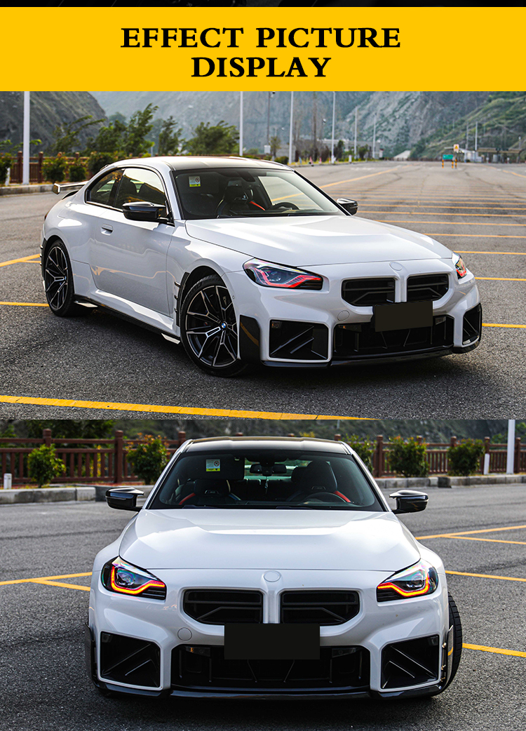 FRONT LIP M2 G87 MP -white