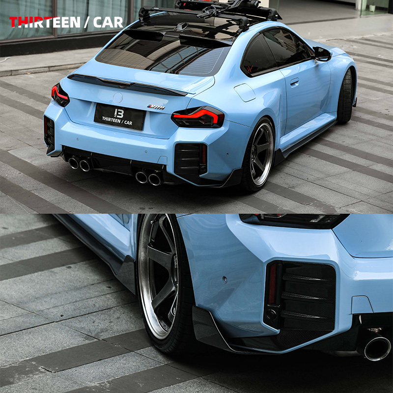 REAR CORNER CANARDS M2 G87 TR -blue - Image 6