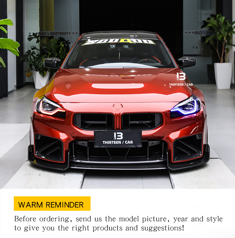 FRONT LIP M2 G87 AD -red