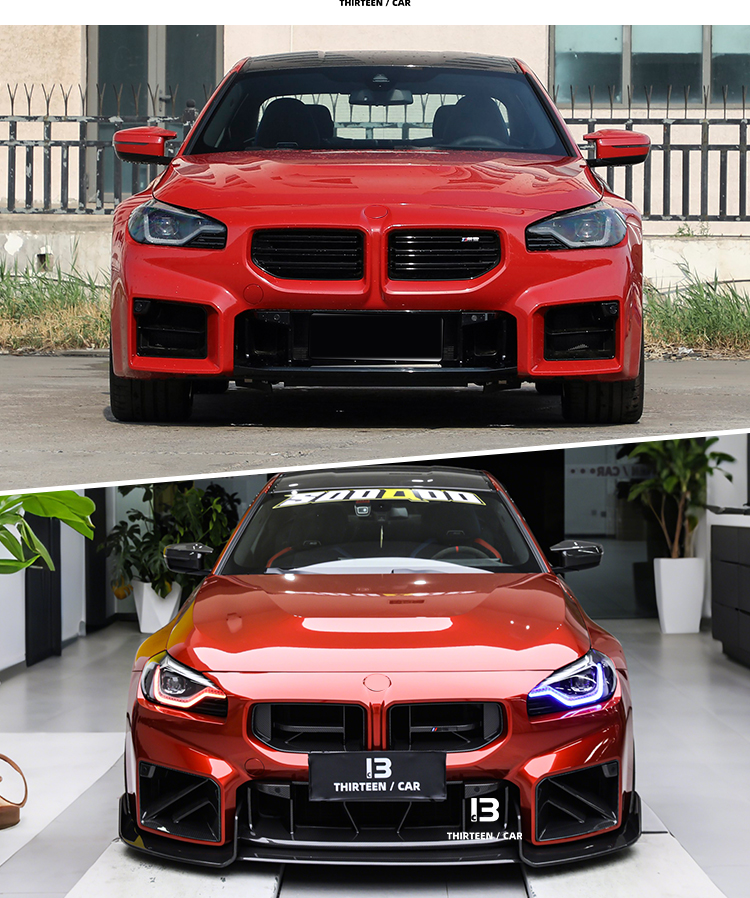 FRONT LIP M2 G87 AD -red
