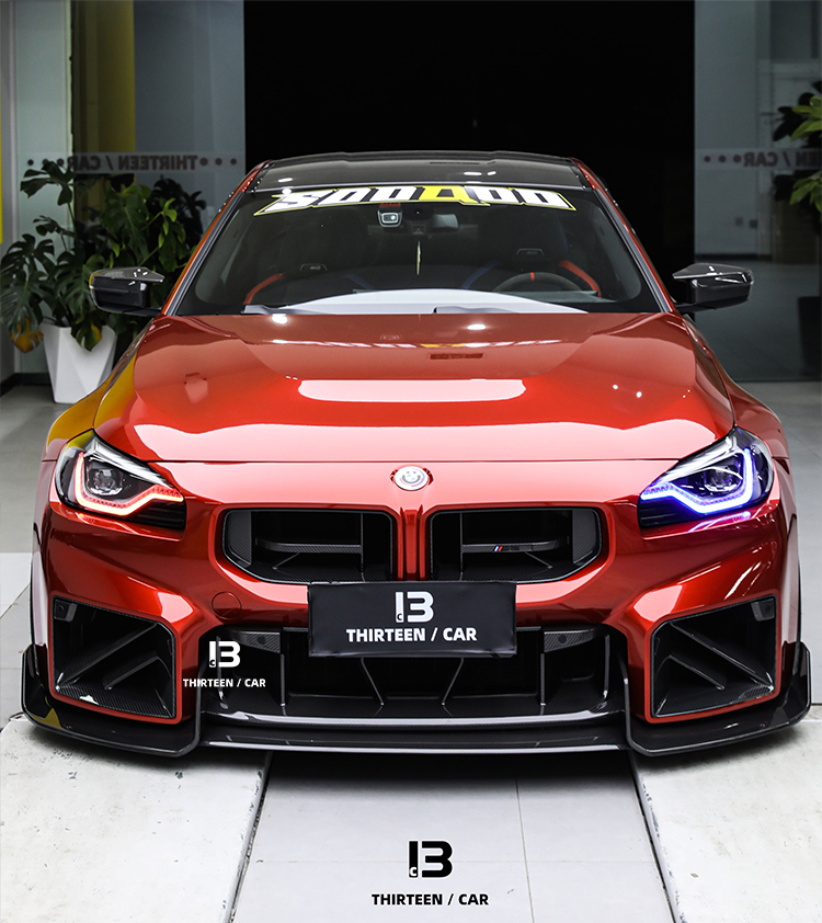 FRONT LIP M2 G87 AD -red