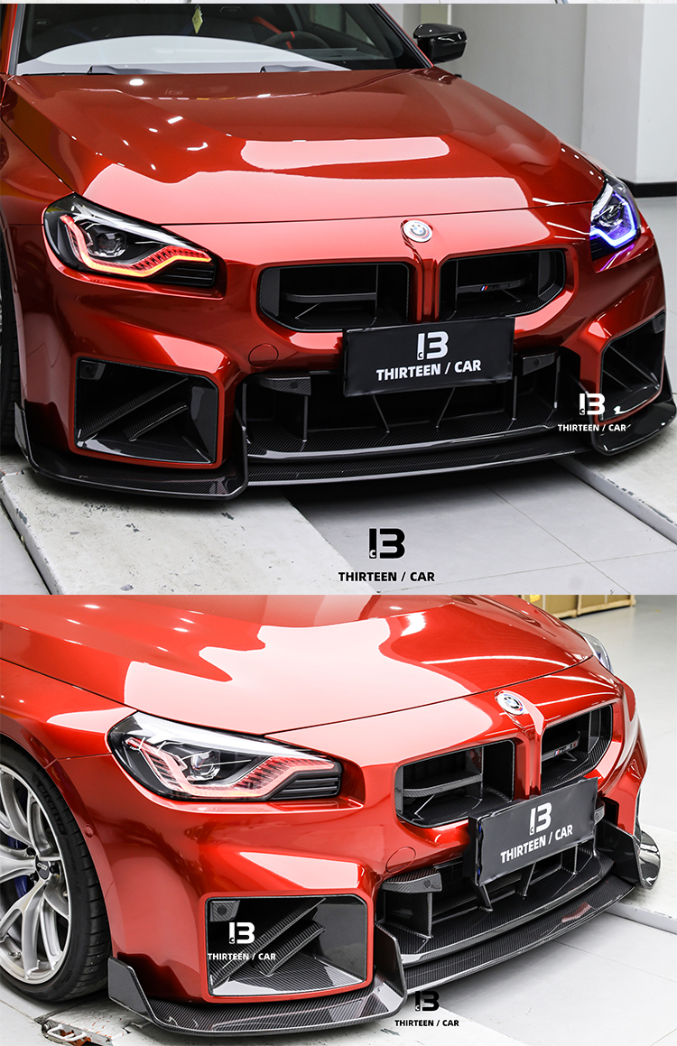 FRONT LIP M2 G87 AD -red