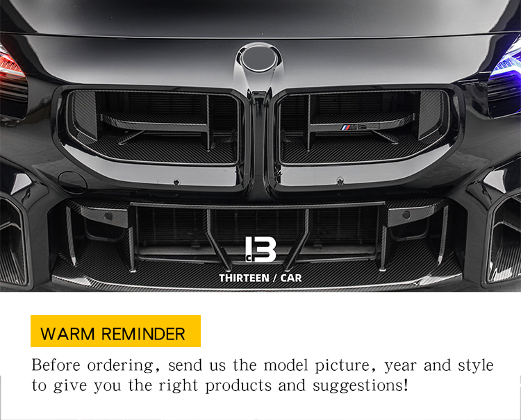 FRONT GRILLE M2 G87 CS -black