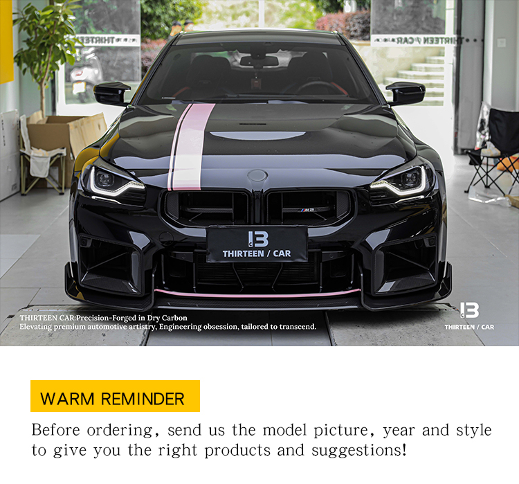 FRONT LIP M2 G87 AD -black