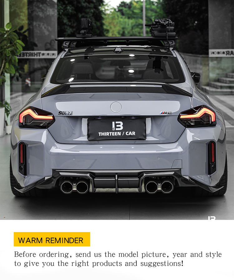 REAR SPOILER for M2 G87 G42 - AD V2 Style