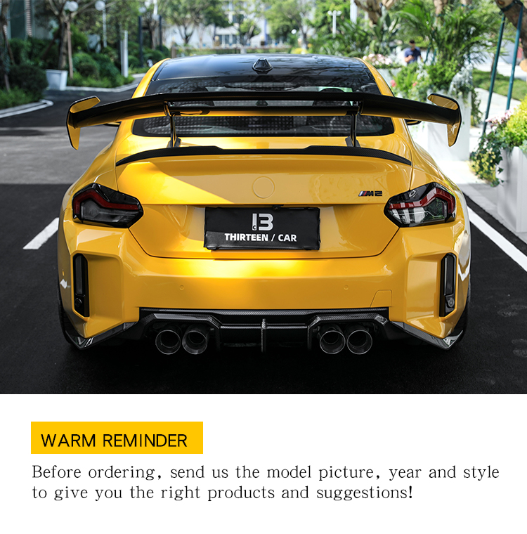 REAR DIFFUSER M2 G87 TR -yellow
