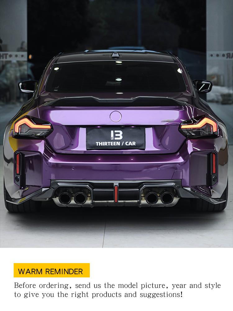 REAR DIFFUSER M2 G87 TR with LED