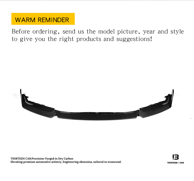 FRONT LIP M2 G87 TR -silver