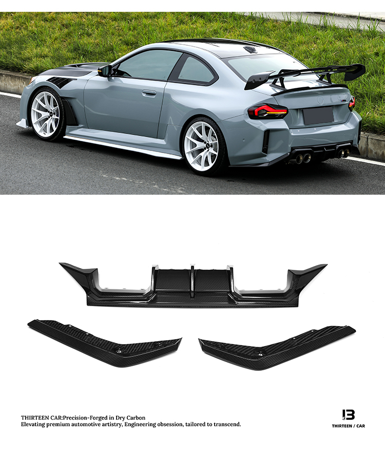 REAR DIFFUSER M2 G87 TR -blue