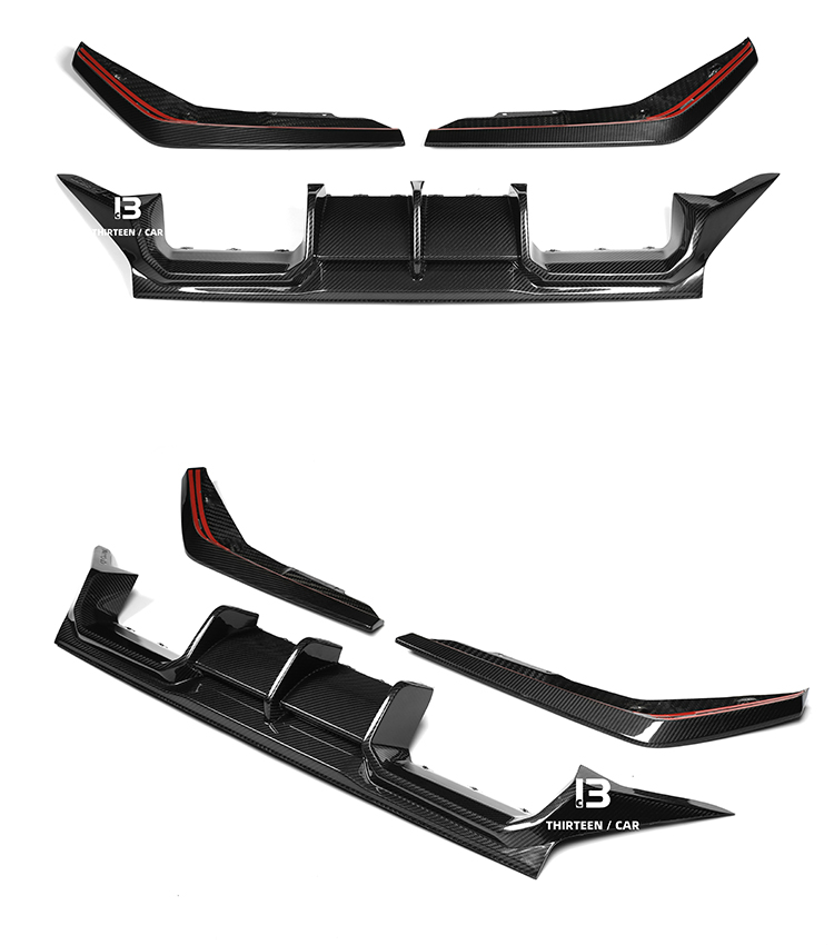 REAR DIFFUSER M2 G87 TR -yellow