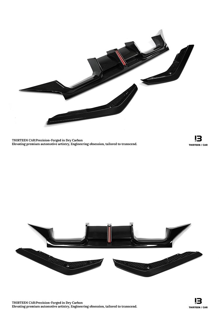 REAR DIFFUSER M2 G87 TR with LED