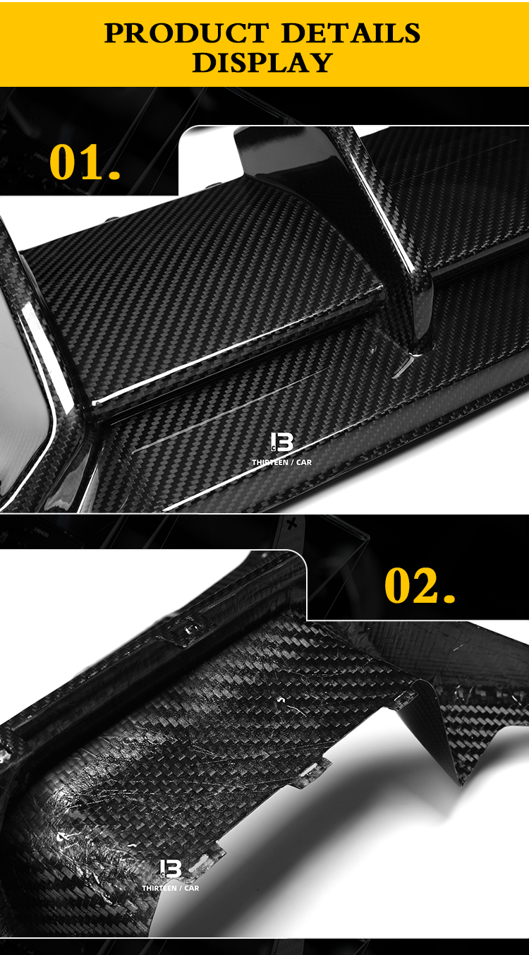 REAR DIFFUSER M2 G87 TR -yellow