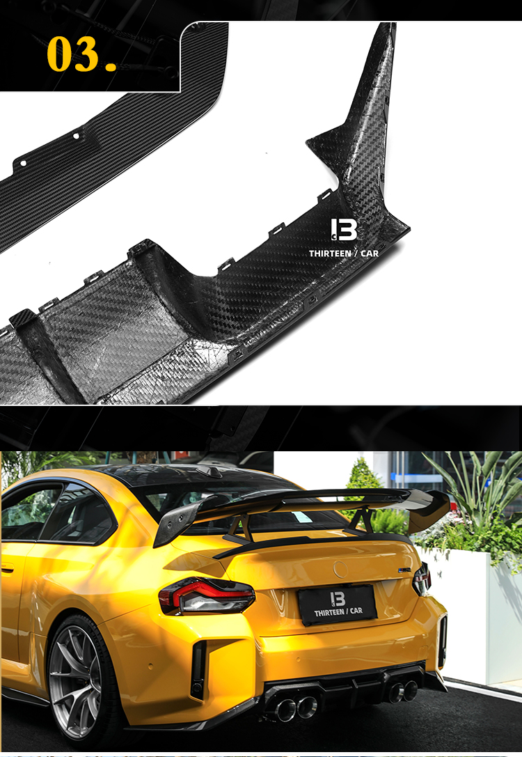 REAR DIFFUSER M2 G87 TR -yellow