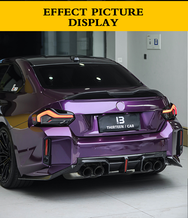 REAR DIFFUSER M2 G87 TR with LED