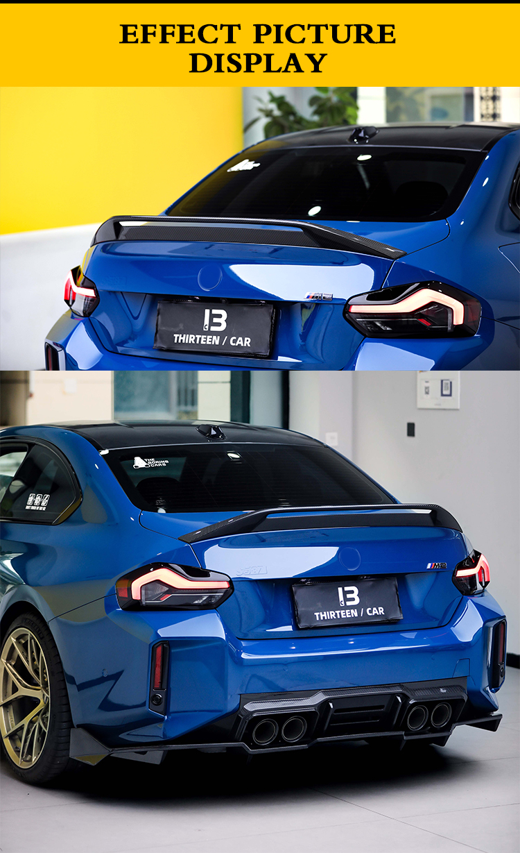 REAR SPOILER M2 G87 G42 AD V2 -dark blue