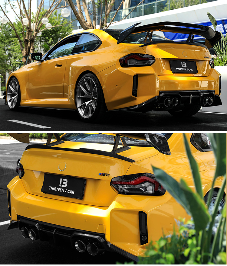 REAR DIFFUSER M2 G87 TR -yellow