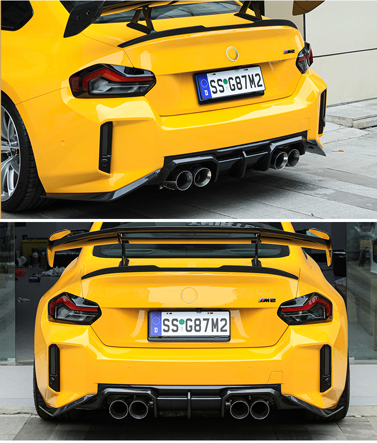 REAR DIFFUSER M2 G87 TR -yellow