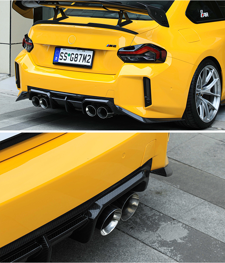 REAR DIFFUSER M2 G87 TR -yellow