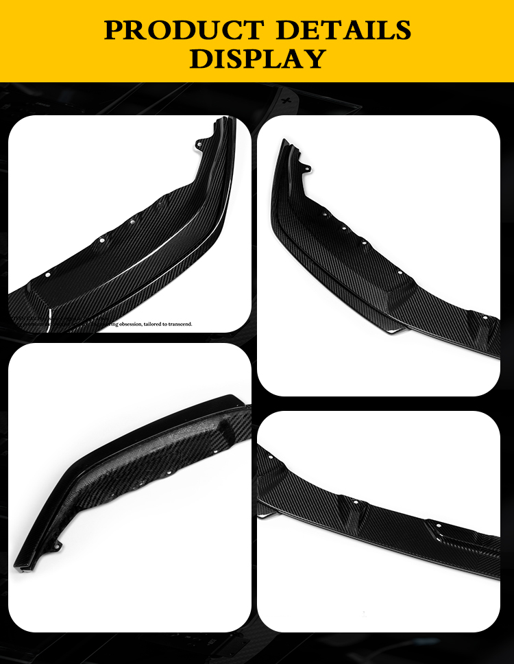 FRONT LIP M2 G87 3D Style - yellow