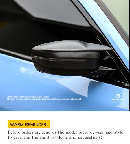 Rearview Mirror Cover M2 M3 M4 matte finish
