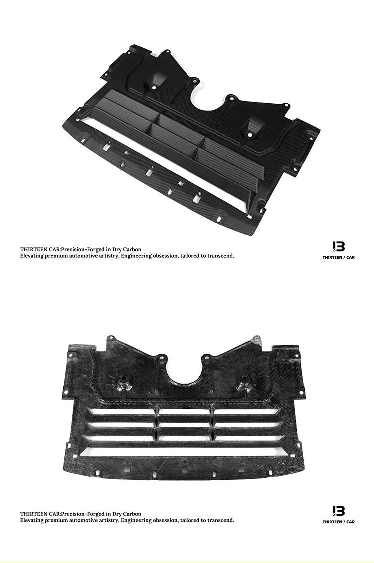 Lower Engine Skid Plate with Airflow Groove for M2 M3 M4