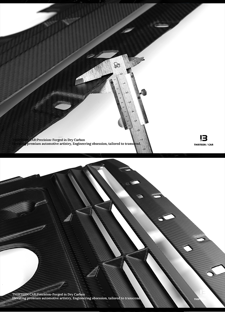 Lower Engine Skid Plate with Airflow Groove for M2 M3 M4
