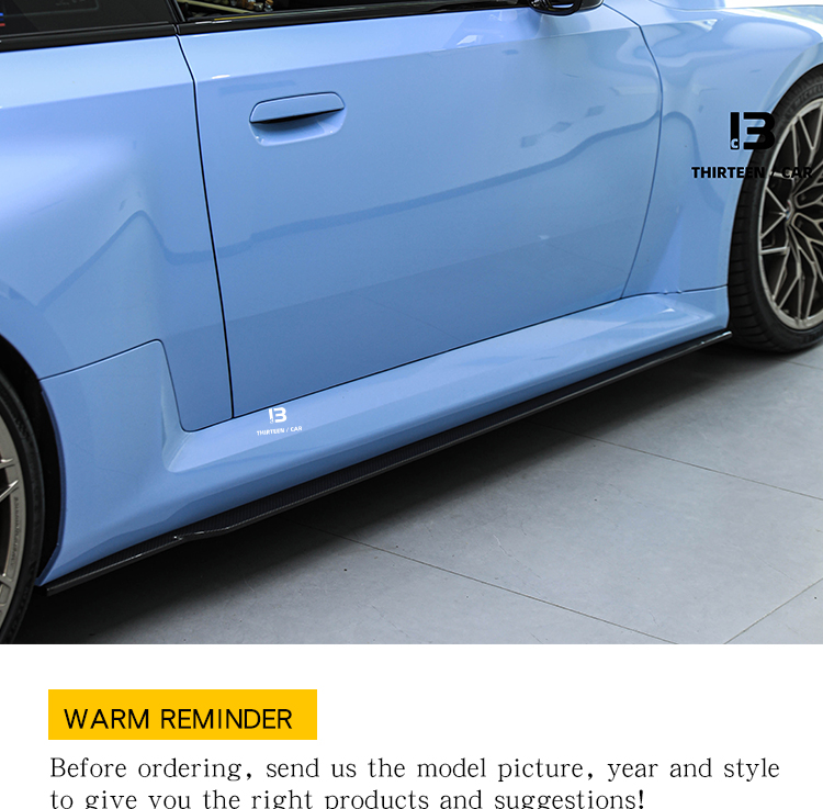 SIDE SKIRTS M2 G87 R44 white