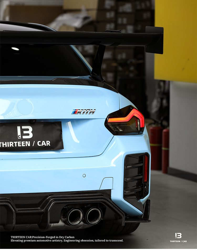 REAR SPOILER WING M2 M3 M4 -V1 light blue