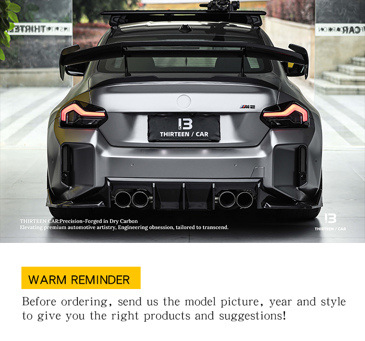 REAR DIFFUSER M2 G87 MA