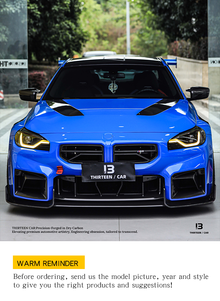 Front Bumper Air Intake M2 G87 TRH -blue