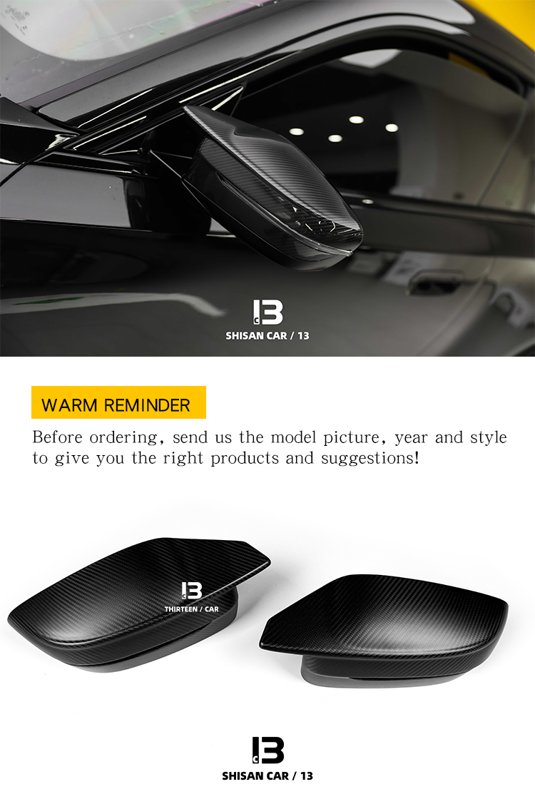 Rearview Mirror Cover M2 M3 M4 matte