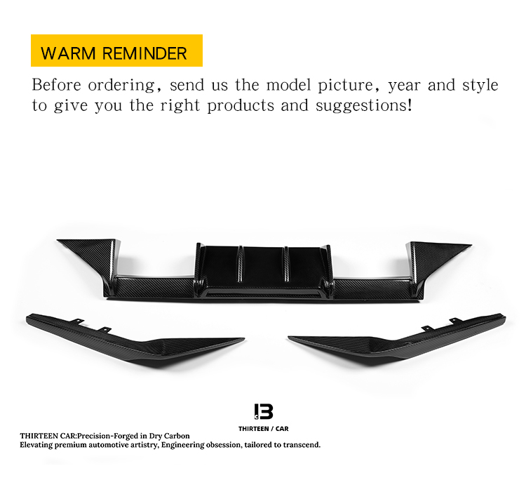 REAR DIFFUSER M2 G87 R44 black