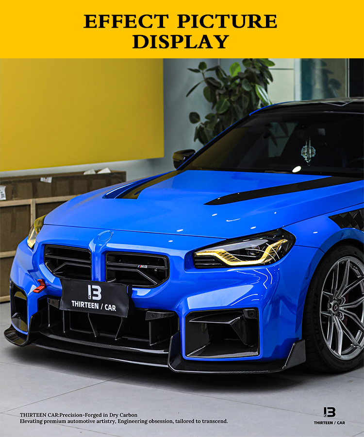 Front Bumper Air Intake M2 G87 TRH -blue