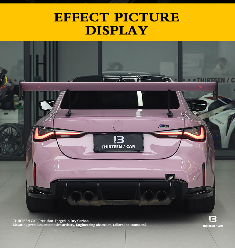 REAR SPOILER WING M2 M3 M4 -V1X Pinkish-purple