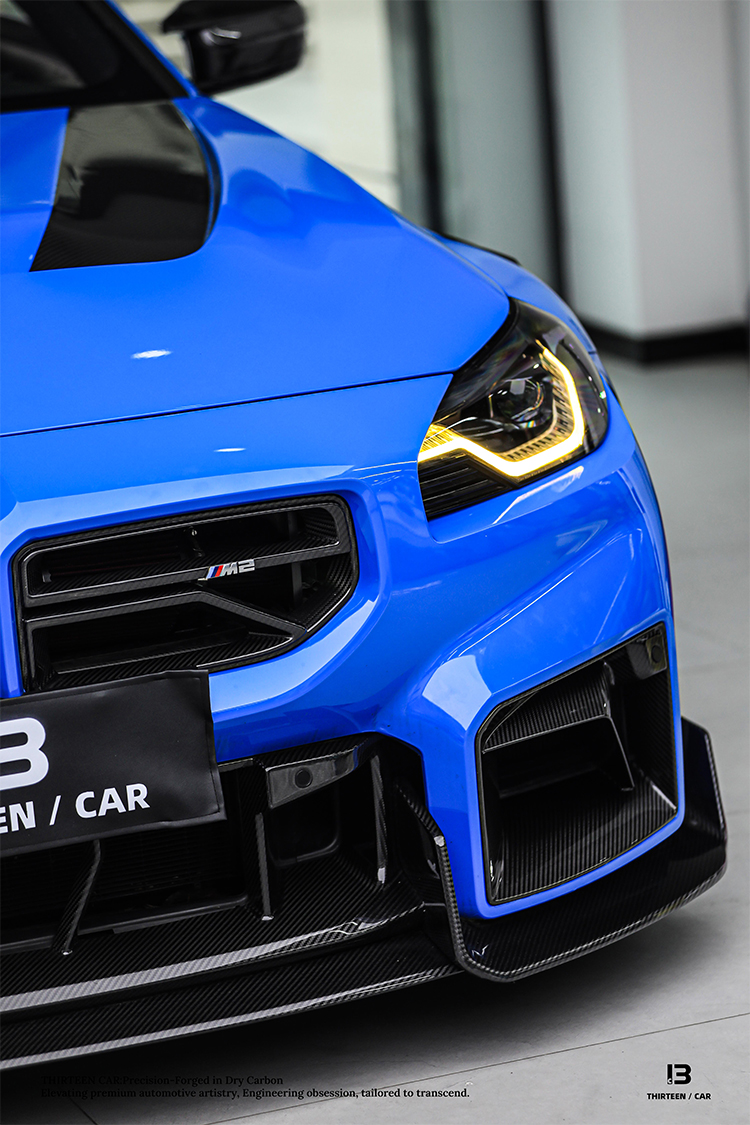 Front Bumper Air Intake M2 G87 TRH -blue