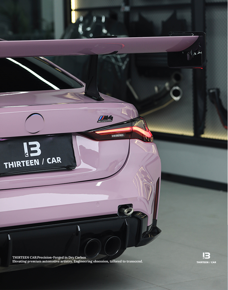 REAR SPOILER WING M2 M3 M4 -V1X Pinkish-purple