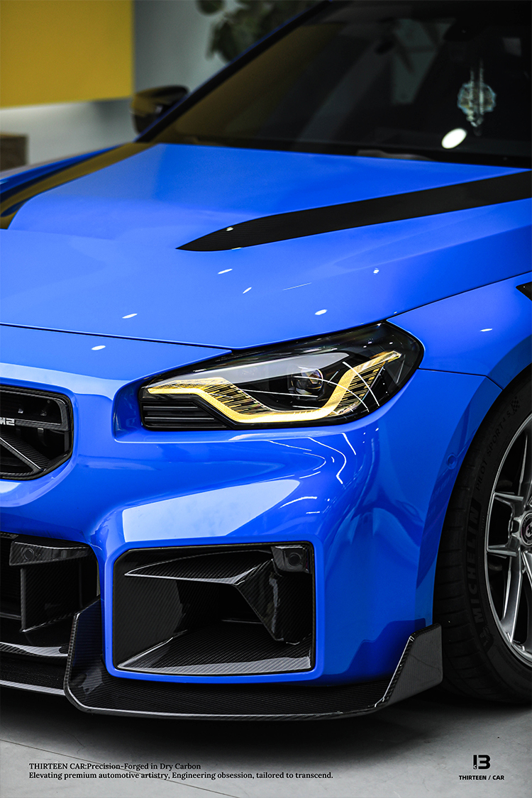 Front Bumper Air Intake M2 G87 TRH -blue