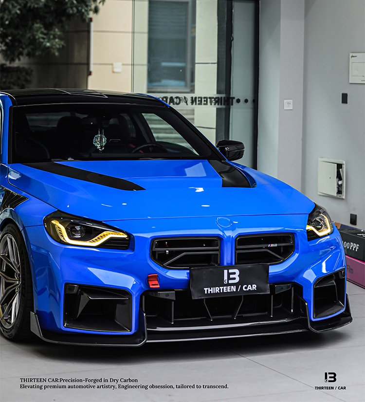 Front Bumper Air Intake M2 G87 TRH -blue