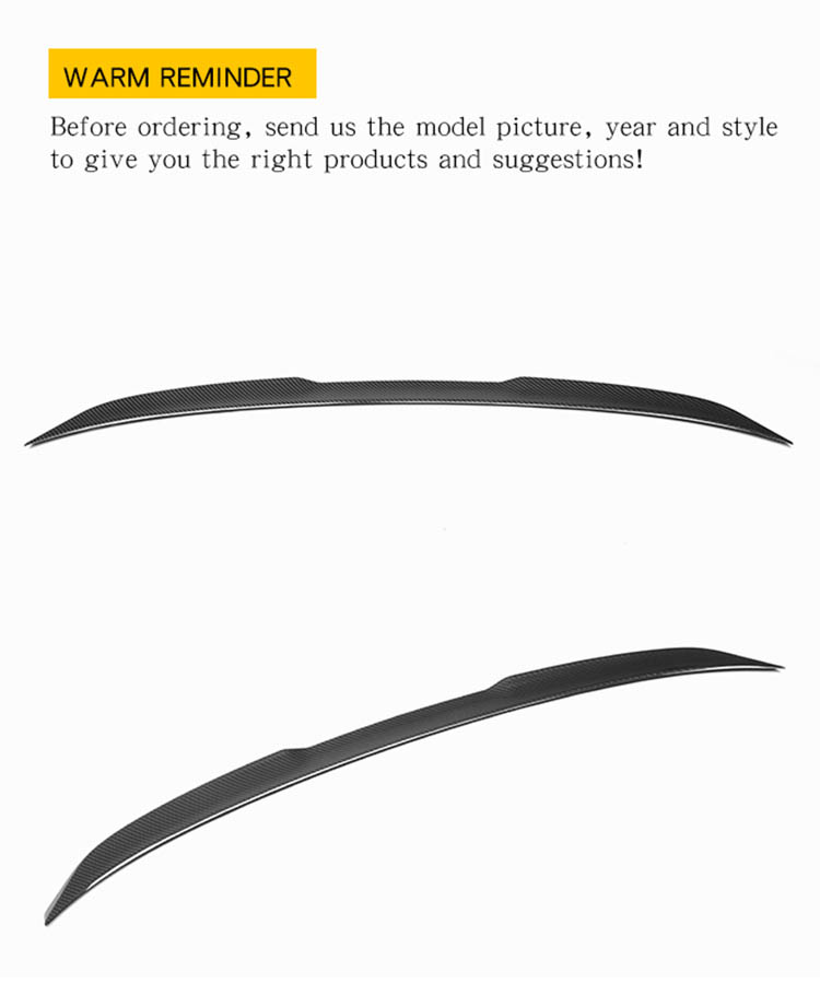Rear Trunk Spoiler M Style for BMW G20 G80