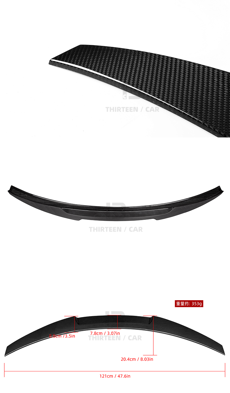 Rear Trunk Spoiler M4 Style for BMW 3 Series G20 G28 & M3 G80