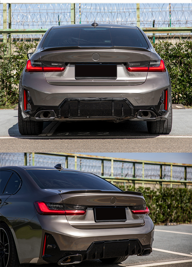 Rear Trunk Spoiler M Style for BMW G20 G80