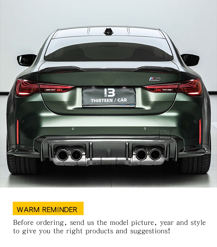 Rear Diffuser 3D Style for M3 M4