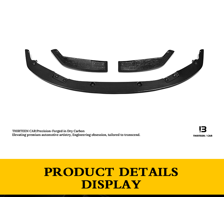 Dry Carbon Fiber Front Lip Splitter M3 M4 3D Style