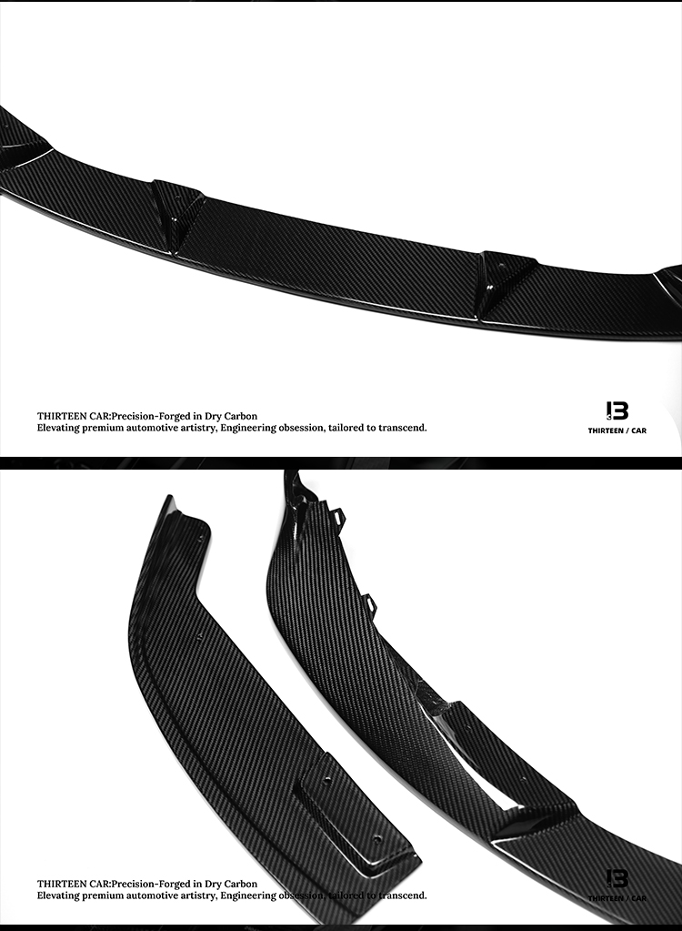Dry Carbon Fiber Front Lip Splitter M3 M4 3D Style