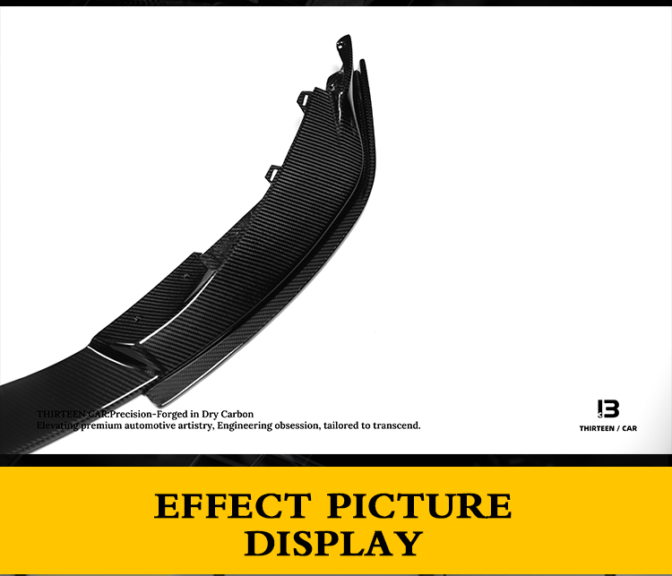 Dry Carbon Fiber Front Lip Splitter M3 M4 3D Style