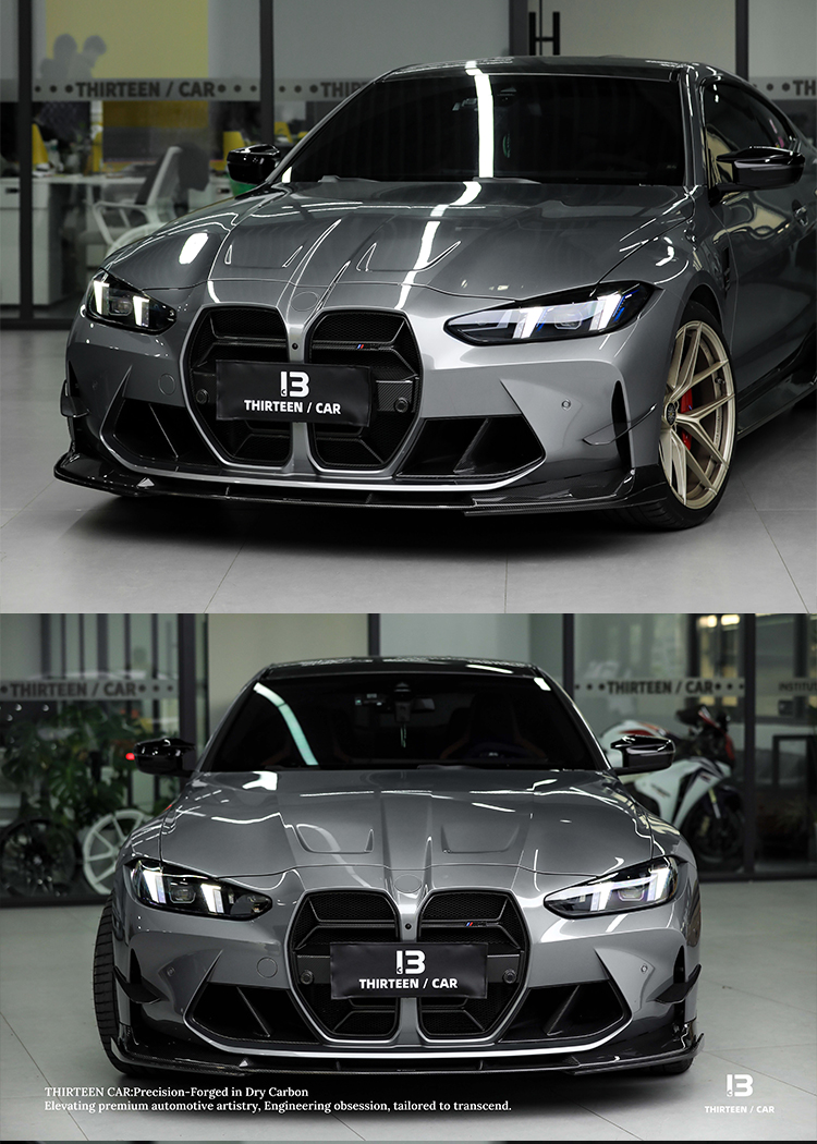 Dry Carbon Fiber Front Lip Splitter M3 M4 3D Style
