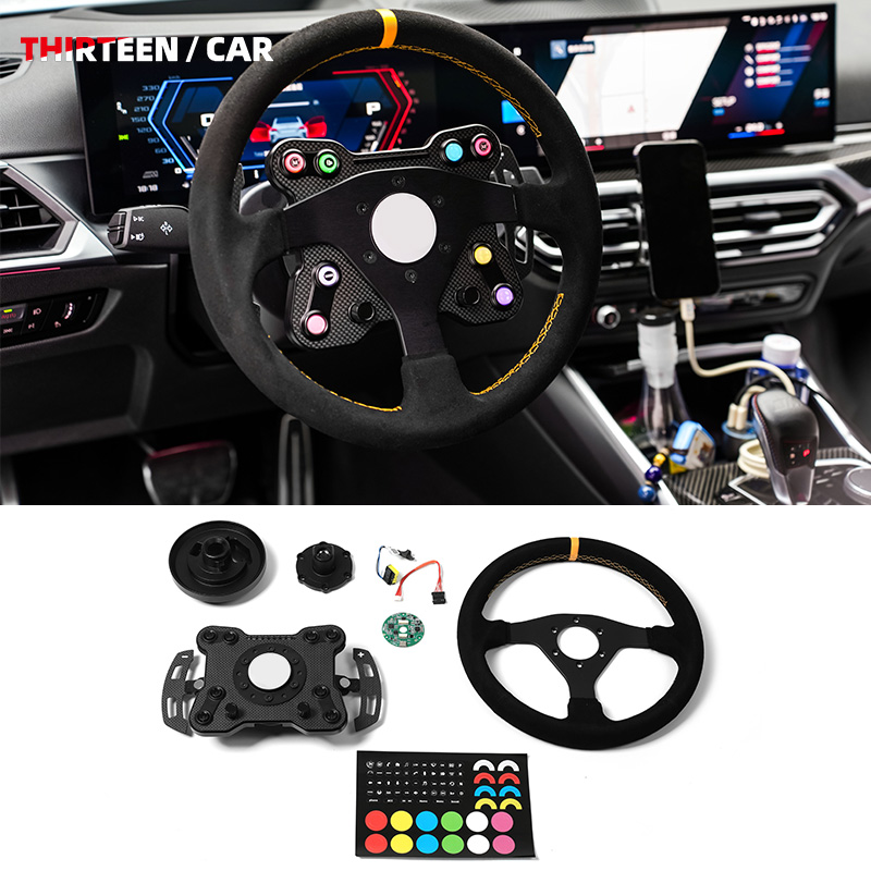 Quick-Release Steering Wheel Hub with OEM Protocol for BMW